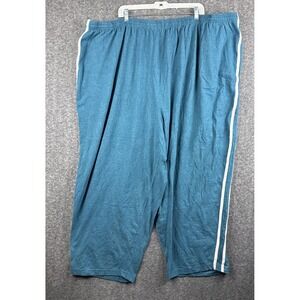 KingSize 6XL Big Athletic Pants Teal Blue White Stripe Lounge Pajama Madagascar